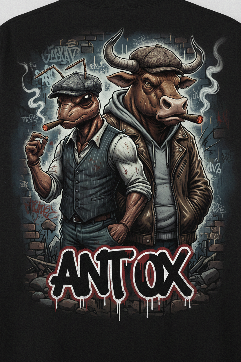 Ant Ox Graffiti Tee Back