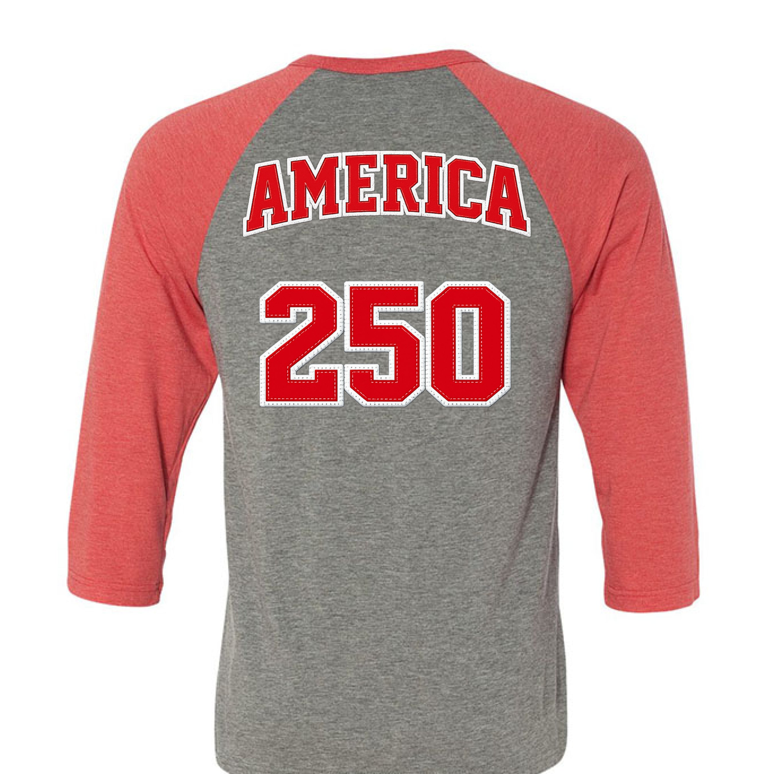 GREY/LT RED TRIBLEND - BACK