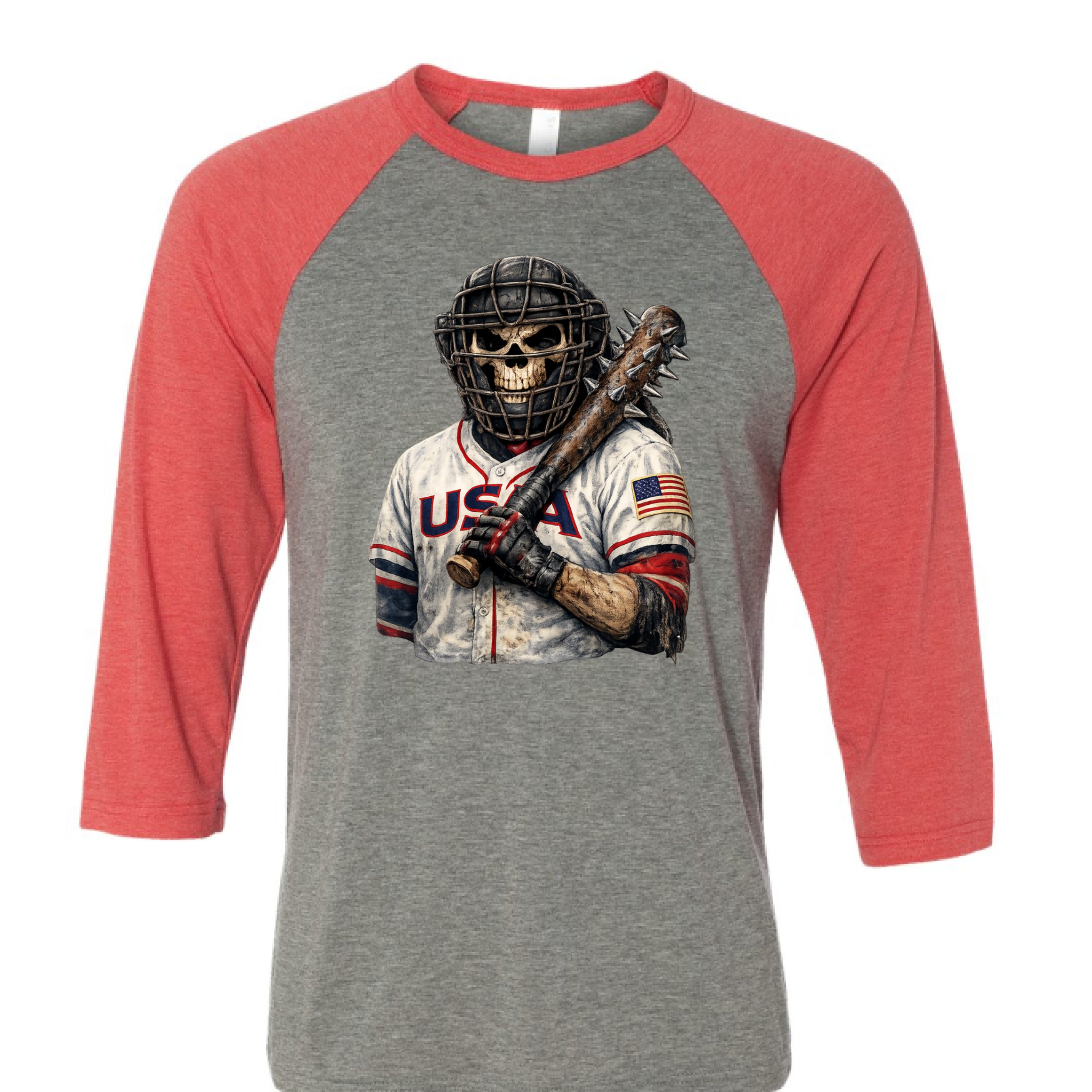 GREY/LT RED TRIBLEND - FRONT
