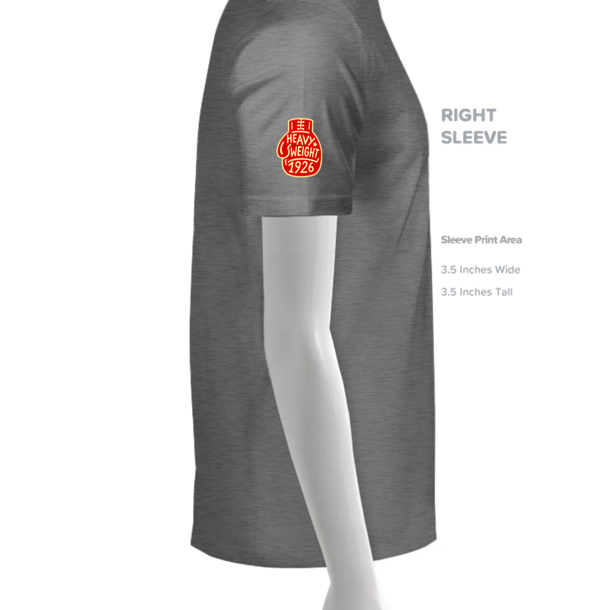 GRAPHITE HEATHER - G500 - SLEEVE_RIGHT